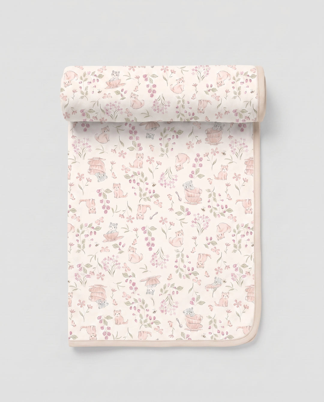 Berry Meadow Friends Bamboo Blanket