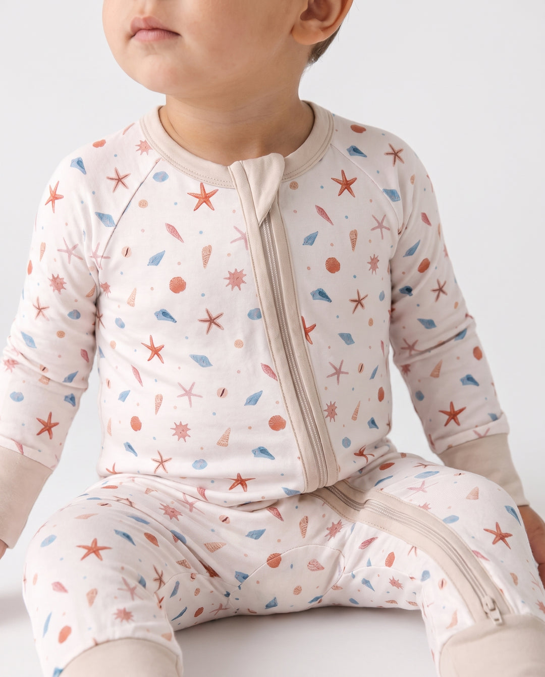 Seaside Treasure Toss Bamboo Convertible Zipper Romper