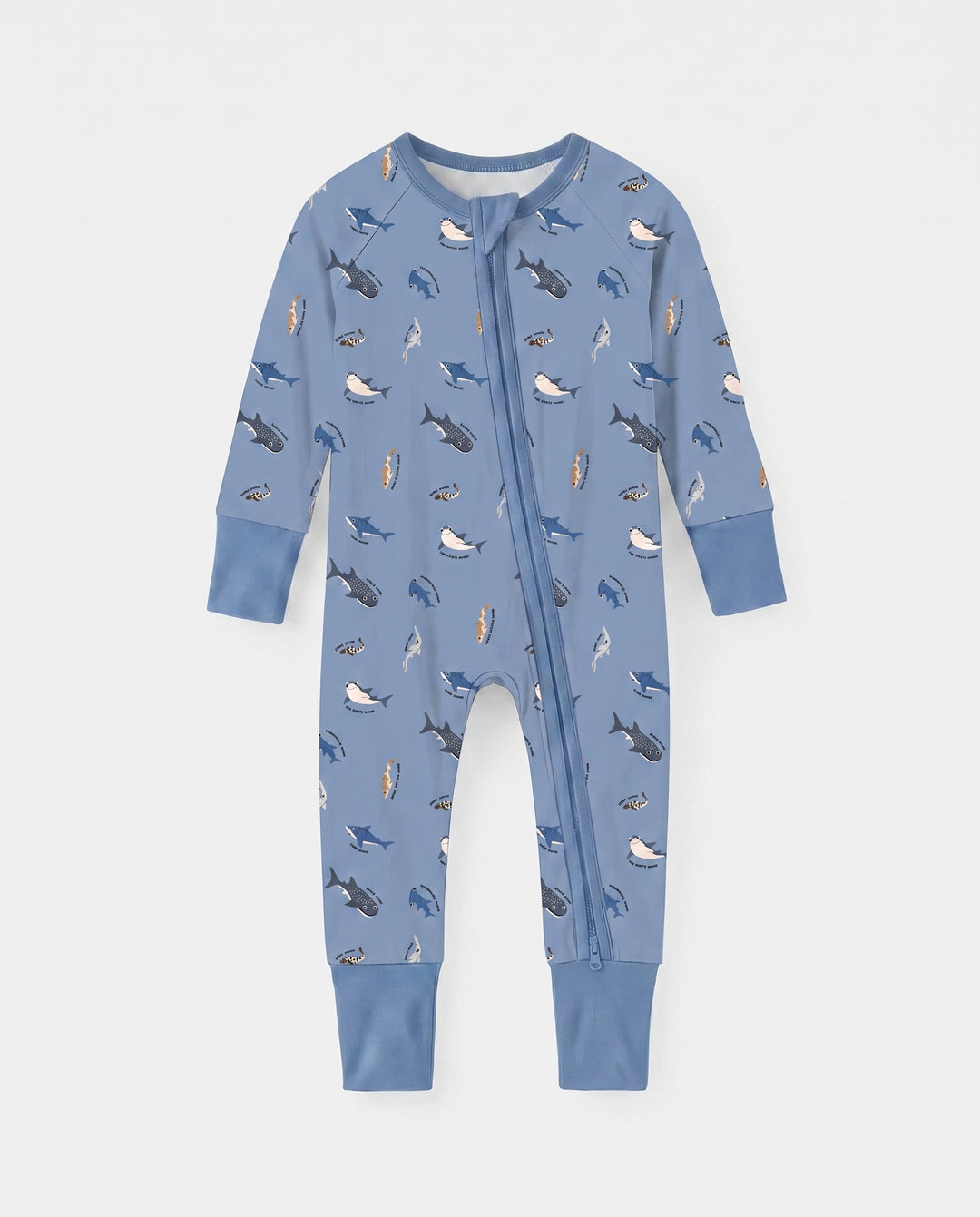 Shark Squad Sampler Bamboo Convertible Zipper Romper