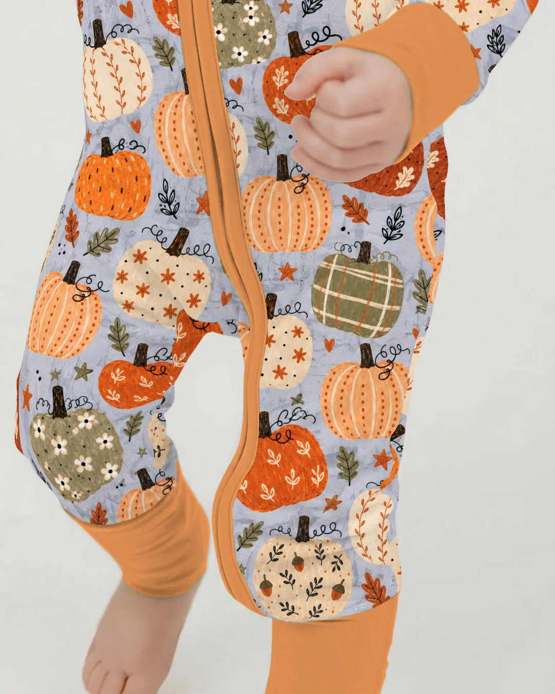 Harvest Pumpkin Patch Bamboo Convertible Zippy