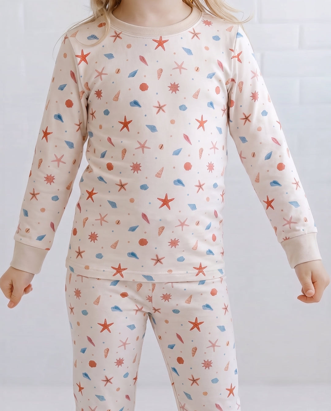 Seaside Treasure Toss Bamboo Two Piece Long Sleeve Pajama Set