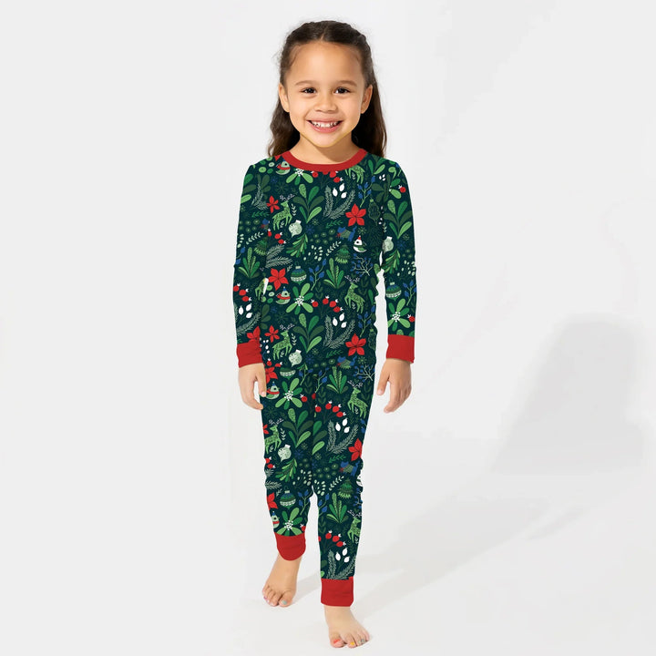 Garden of Joy Two Piece Long Sleeve Pajama Set - Zumbamboo