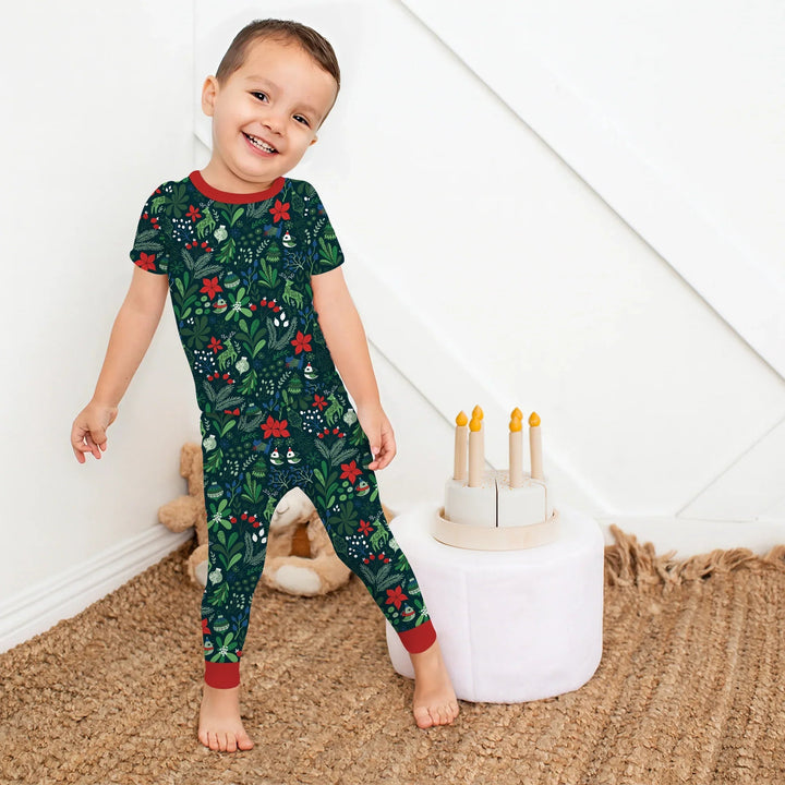 Garden of Joy Two Piece Short Sleeve Pajama Set - Zumbamboo