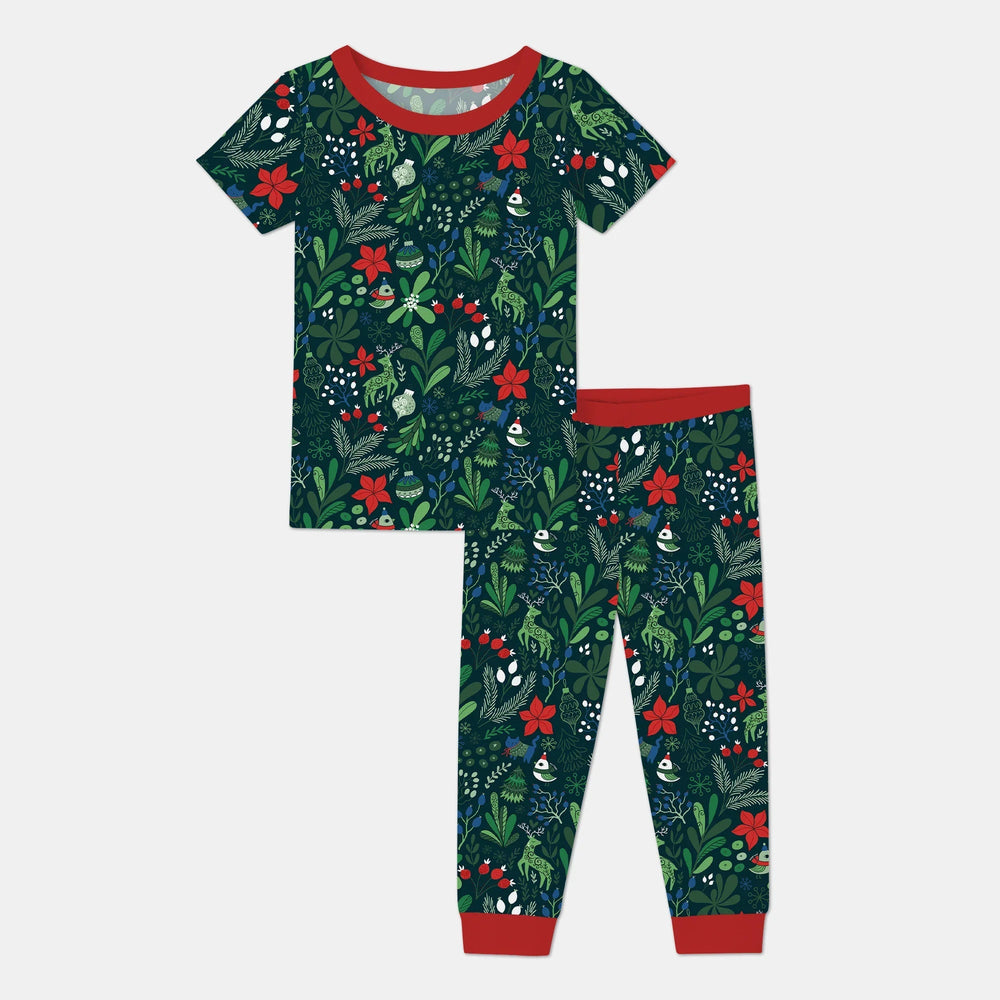 Garden of Joy Two Piece Short Sleeve Pajama Set - Zumbamboo