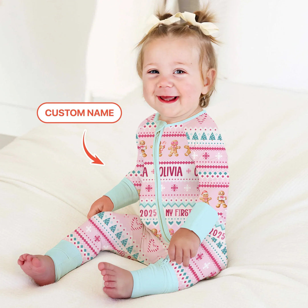 Gingerbread the Pink Custom Name Convertible Zippy - Zumbamboo