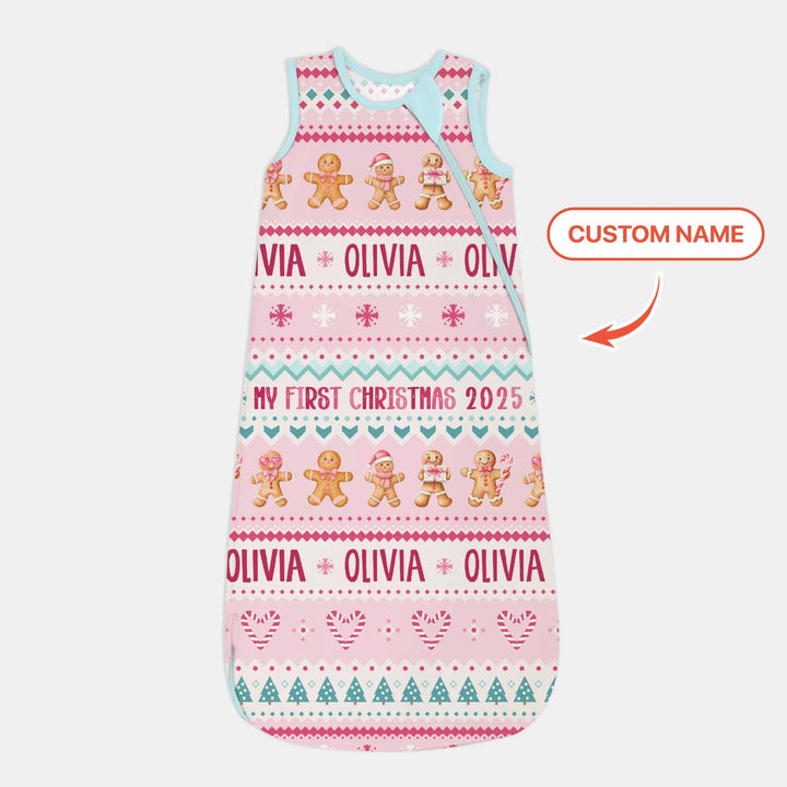 Gingerbread the Pink Custom Name Sleep Bag - Zumbamboo