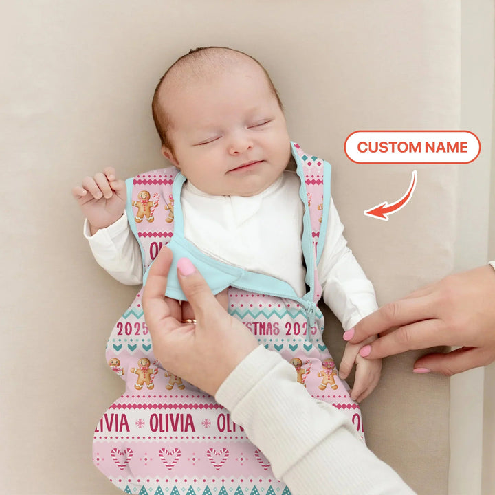 Gingerbread the Pink Custom Name Sleep Bag - Zumbamboo
