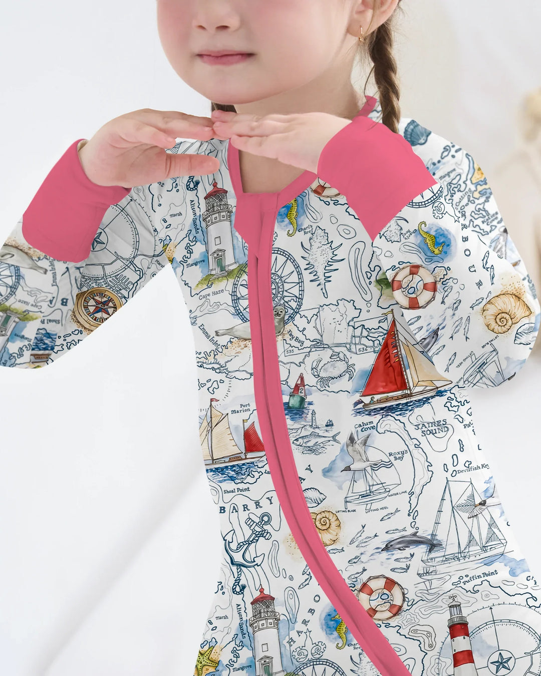 Seaside Adventure Map Bamboo Convertible Zippy
