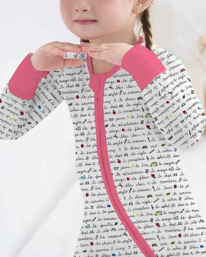 French Classroom Notes Bamboo Convertible Zippy