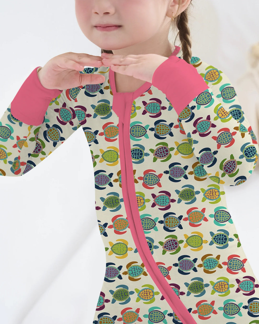 Happy Turtle Parade Bamboo Convertible Zippy