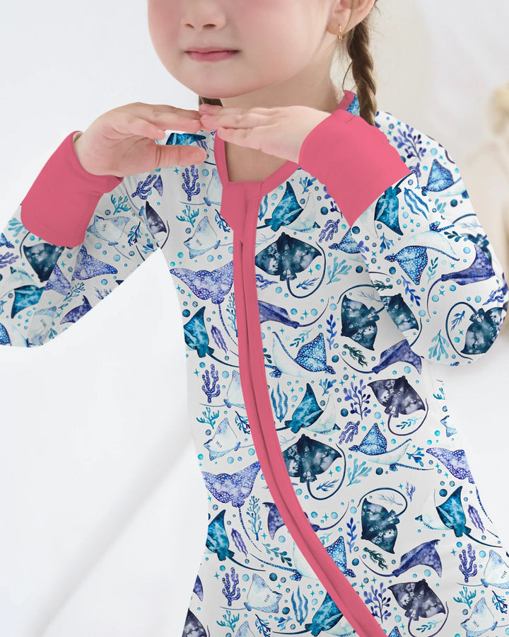 Pijama de bambú con cremallera Ocean Dreams