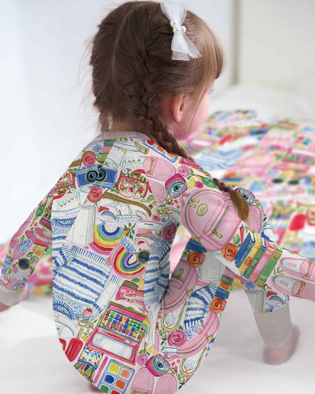 Gerippte Babykleidung mit individuellem Foto - Weich &amp; Skizzenhaft