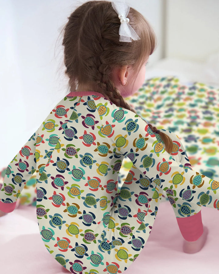 Happy Turtle Parade Bamboo Convertible Zippy