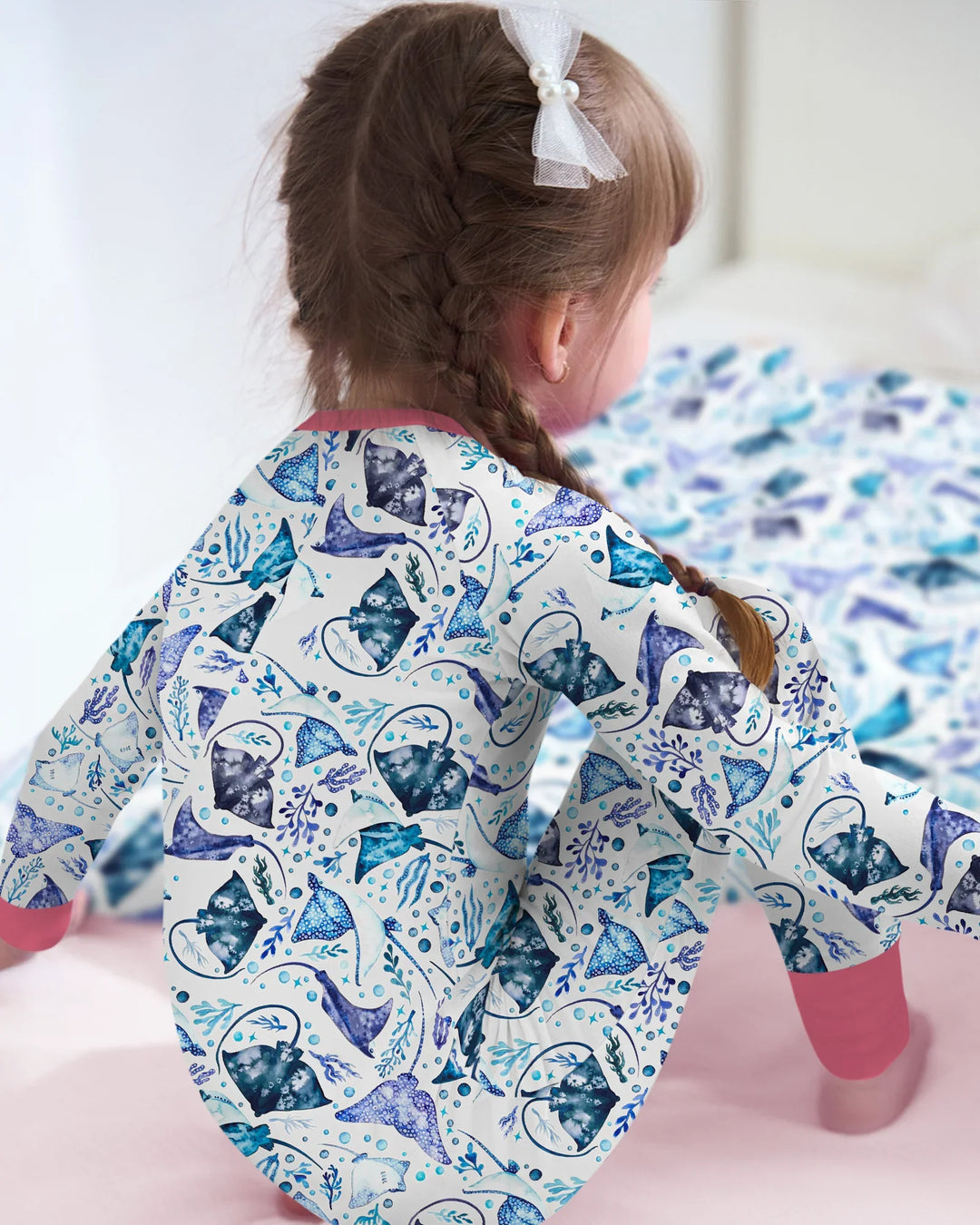 Pijama de bambú con cremallera Ocean Dreams