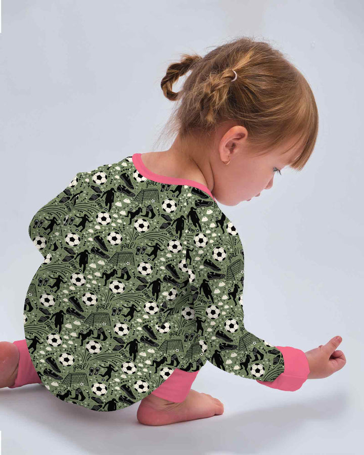 Sage Green Soccer Dreams Bamboo Convertible Zippy