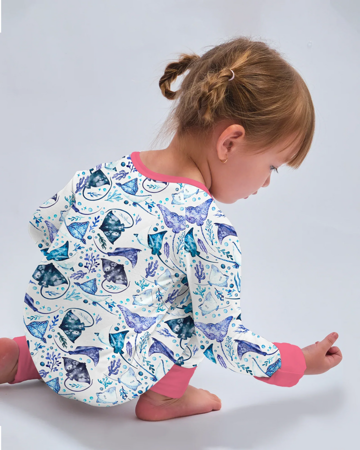 Pijama de bambú con cremallera Ocean Dreams