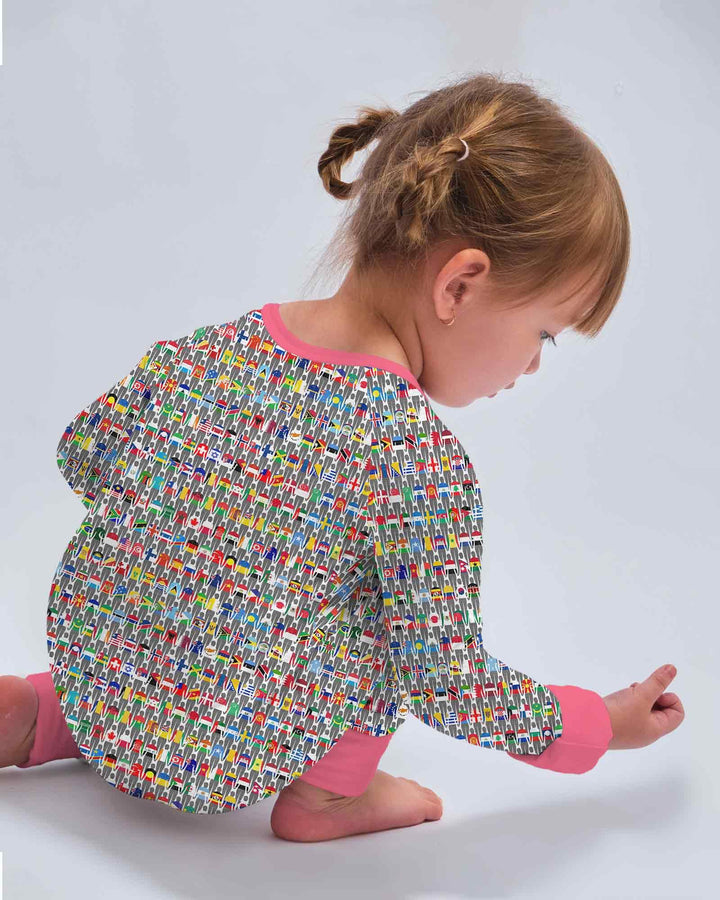 Gerippte Babykleidung mit individuellem Foto - Weich &amp; Skizzenhaft