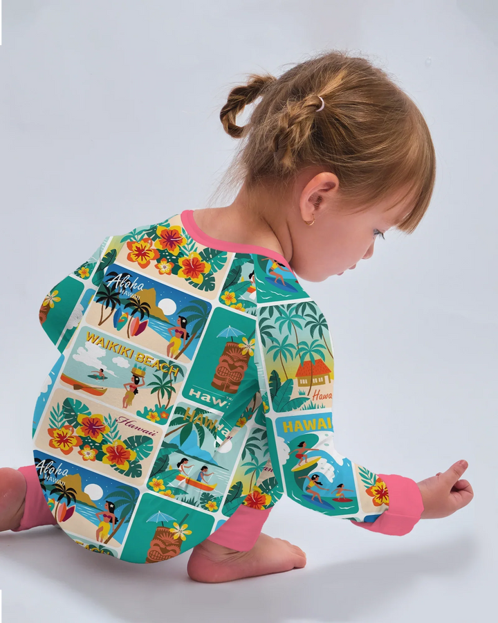 Aloha Postcard Paradise Bamboo Convertible Zippy