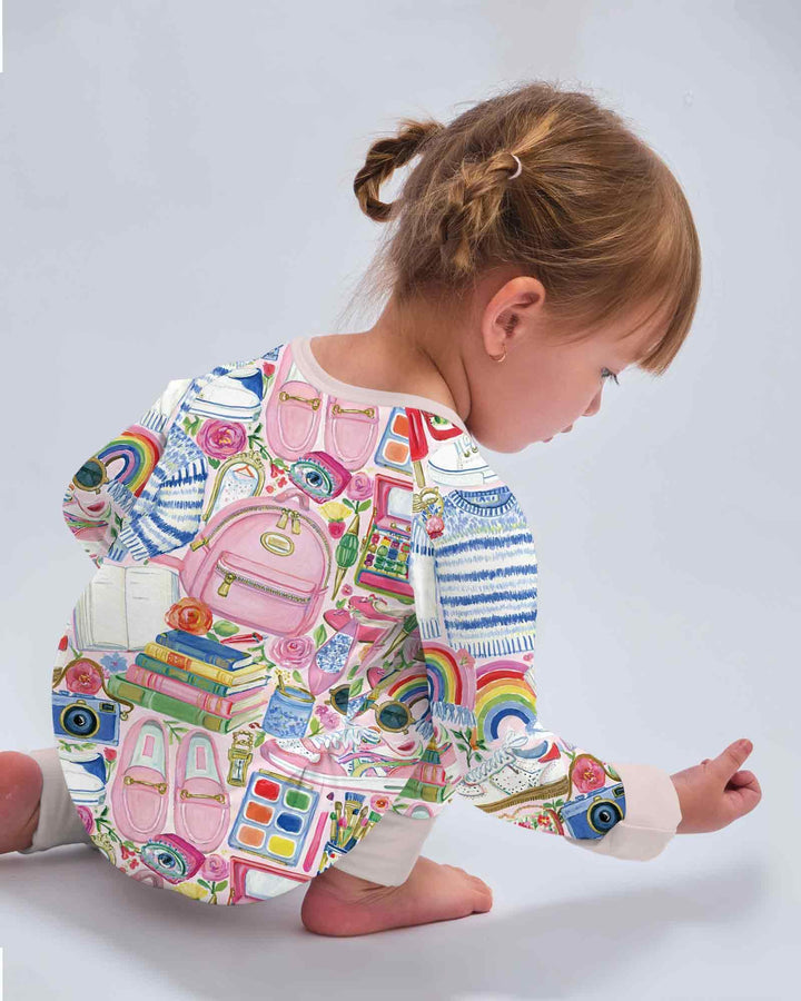 Gerippte Babykleidung mit individuellem Foto - Weich &amp; Skizzenhaft