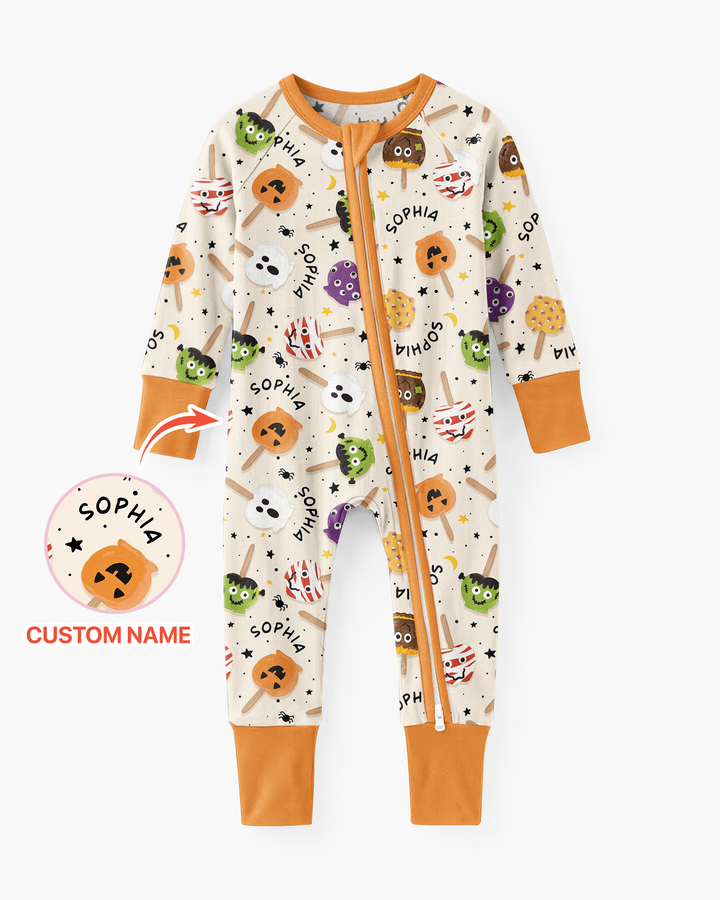 Custom Name Halloween Treats Bamboo Convertible Zippy