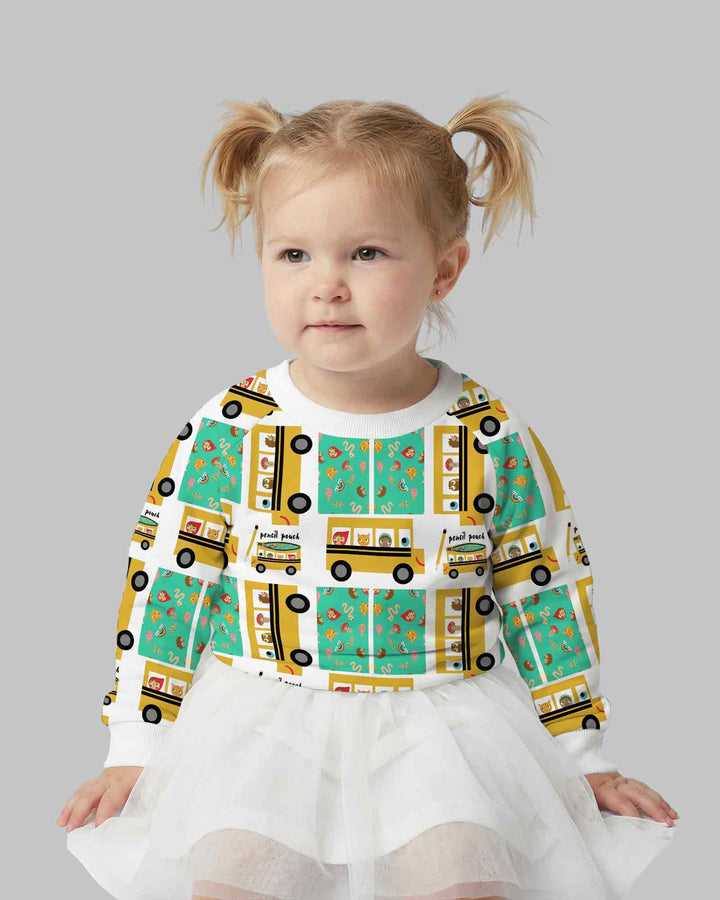 School Bus Adventures Bamboo Crewneck Sweatshirt