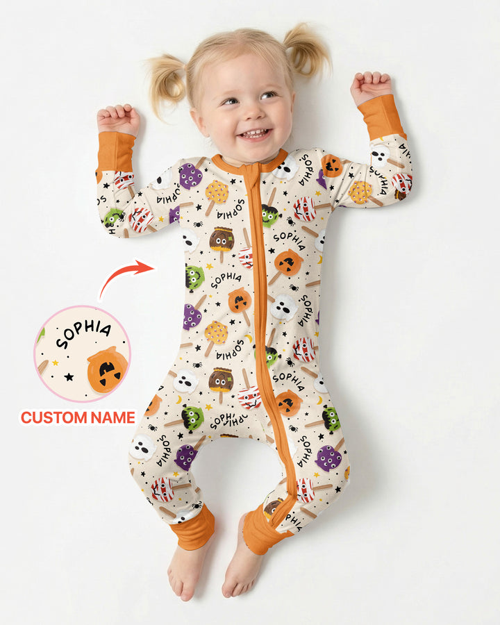 Custom Name Halloween Treats Bamboo Convertible Zippy