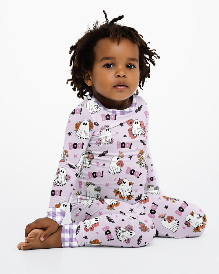 Blooming Boo Crew Bamboo Two Piece Long Sleeve Pajama Set