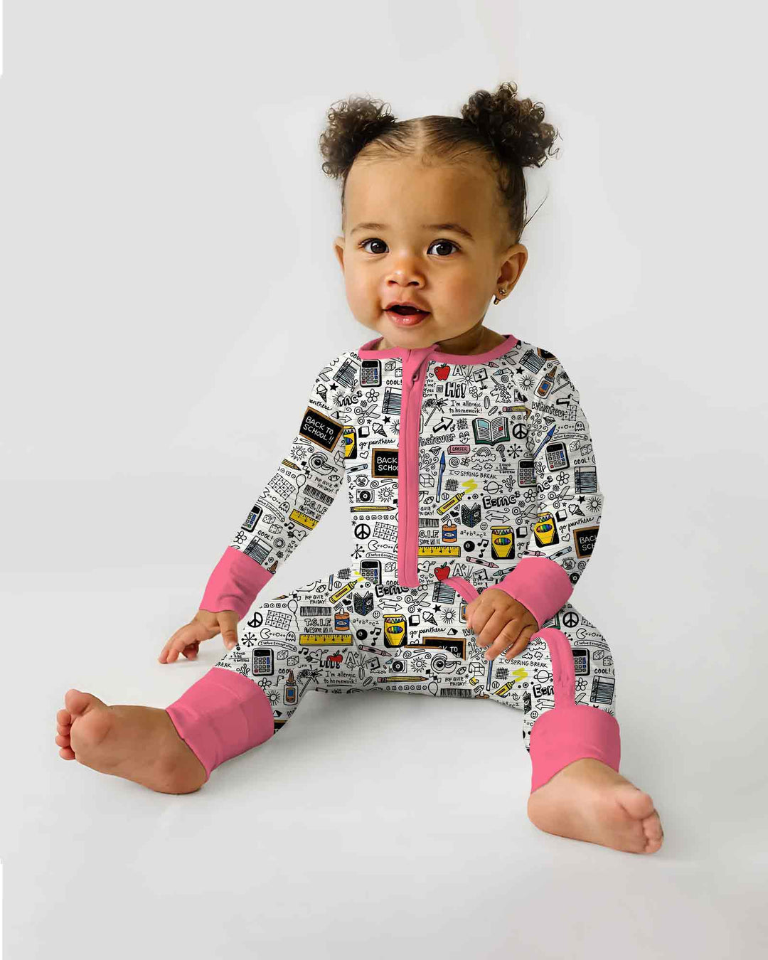 School Days Doodles Bamboo Convertible Zippy