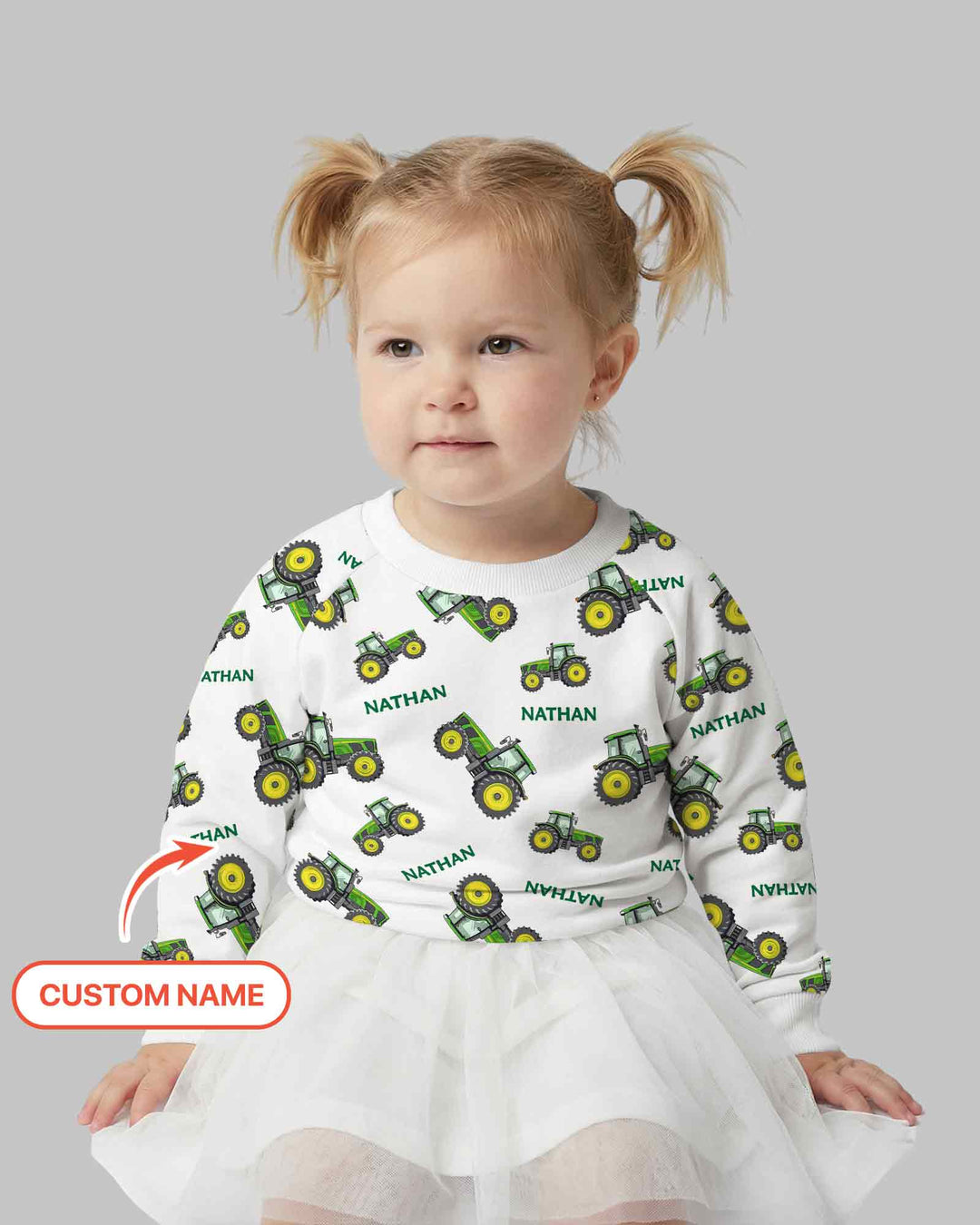 Sudadera de cuello redondo de bambú con plantilla personalizada