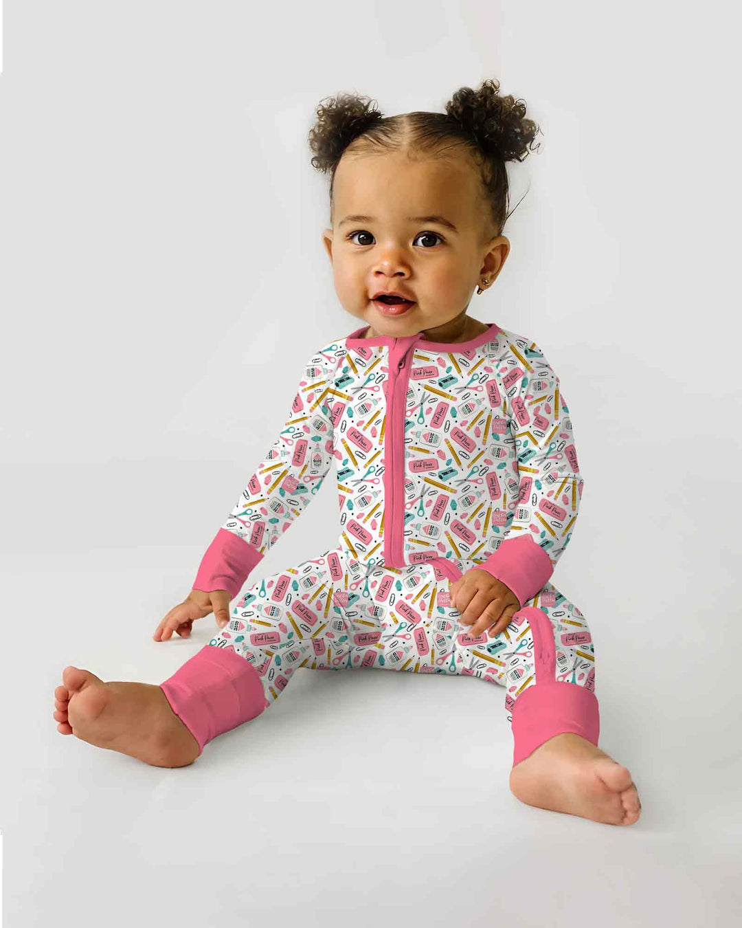 Pink Power School Supplies Bamboo Convertible Zippy