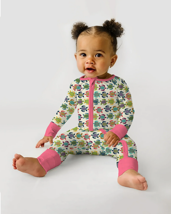 Happy Turtle Parade Bamboo Convertible Zippy