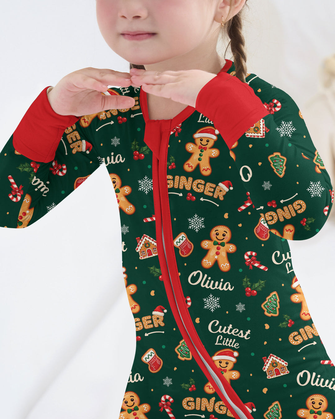 Custom Name Cutest Little Ginger Bamboo Convertible Zippy