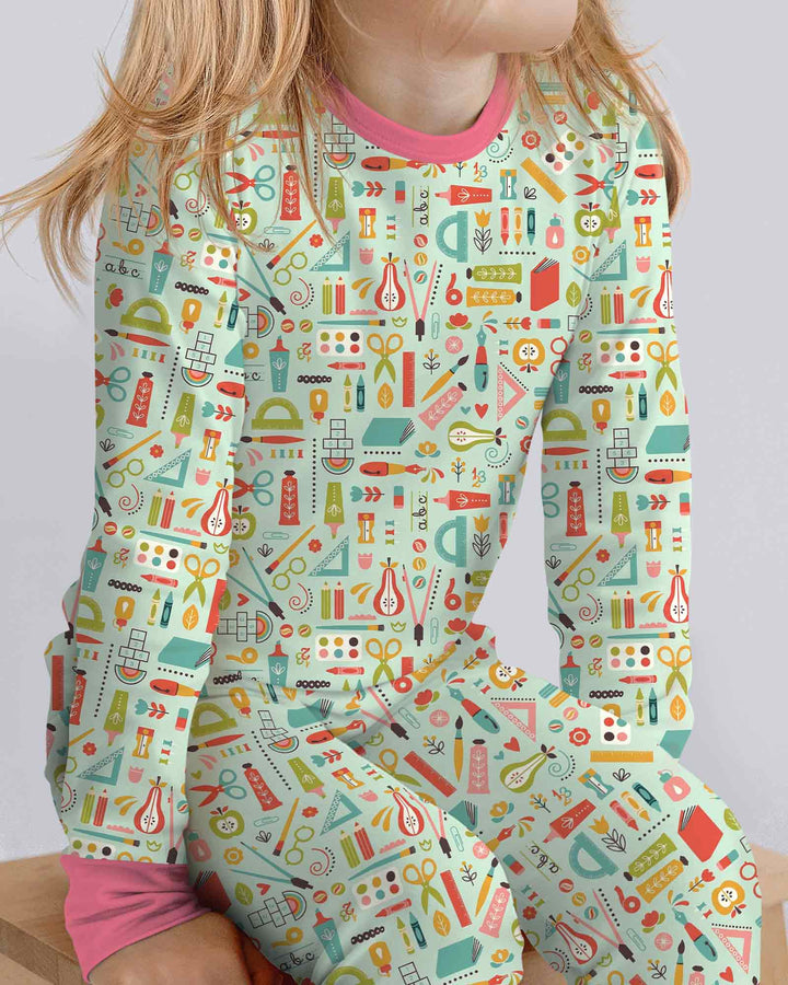 Creative Classroom Bamboo Two Piece Long Sleeve Pajama Set
