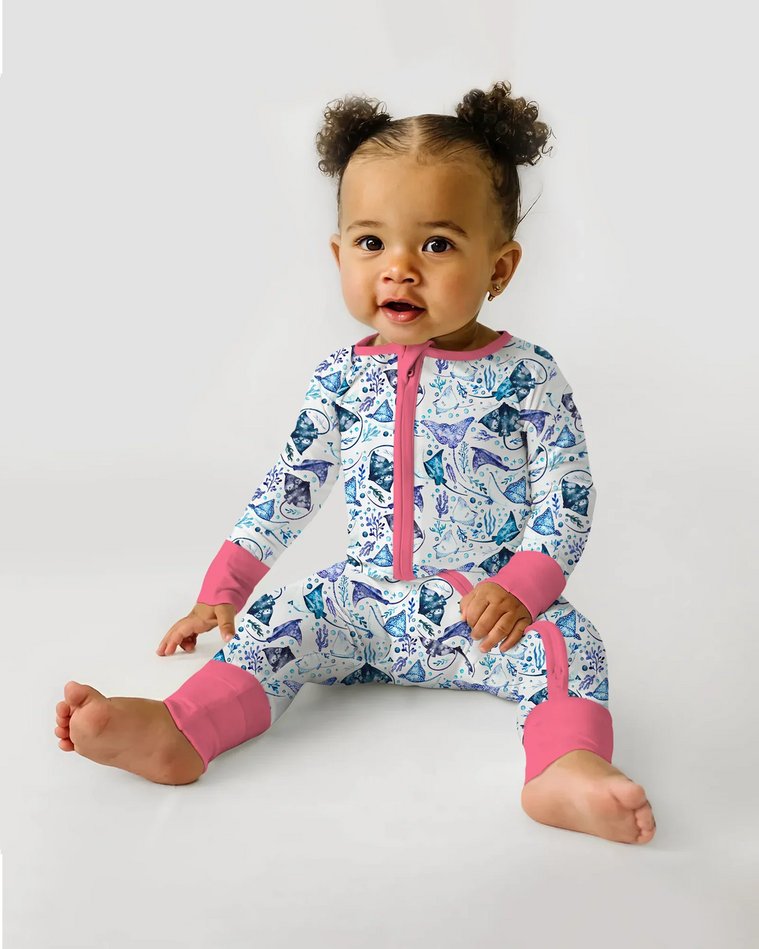 Pijama de bambú con cremallera Ocean Dreams