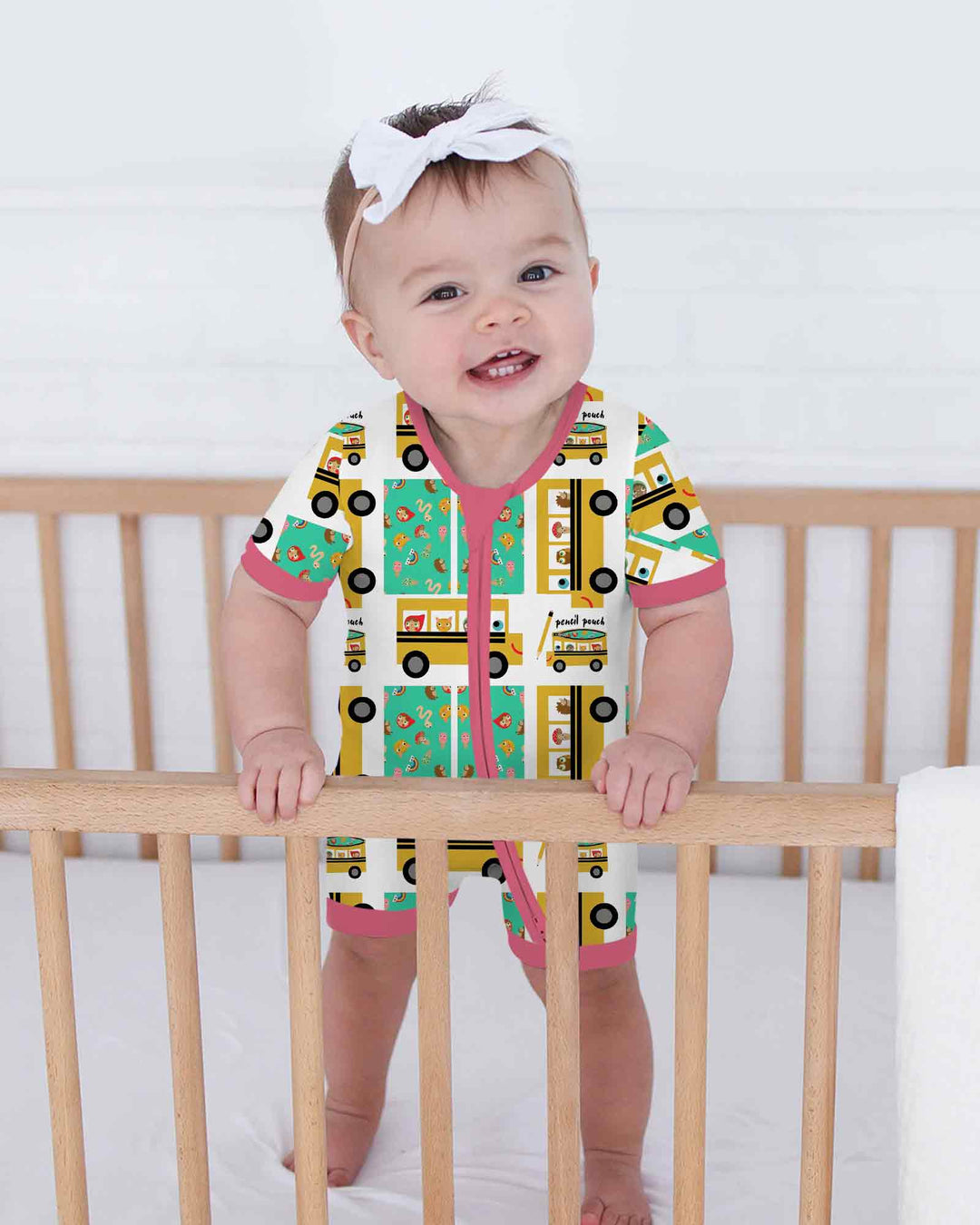 School Bus Adventures Bamboo Shorty Zippy