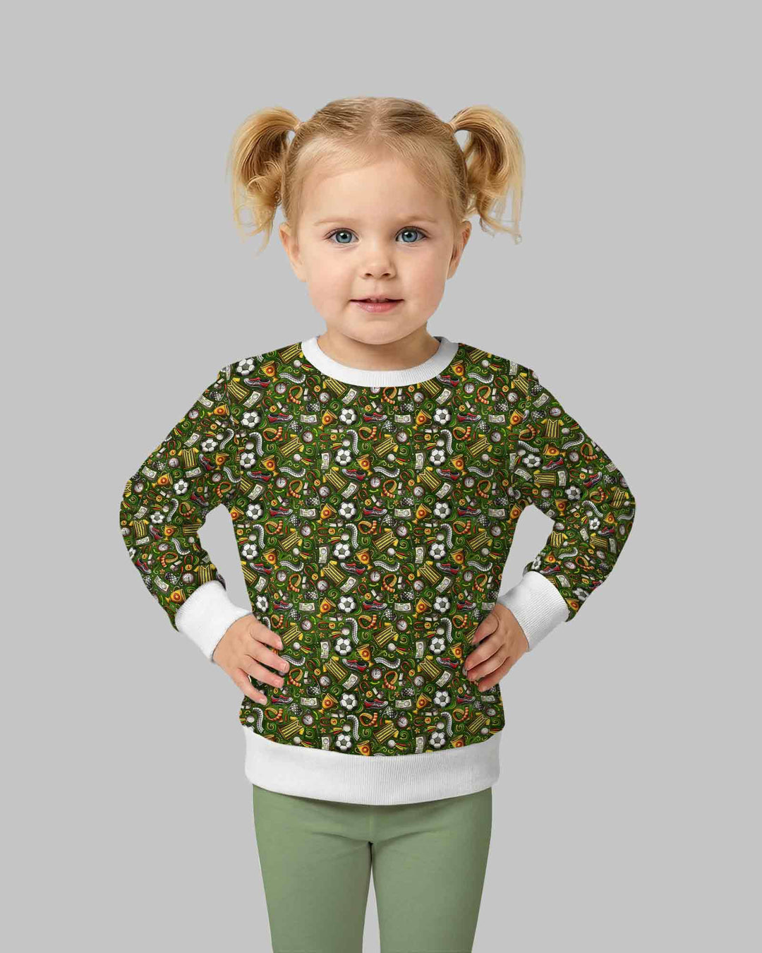 Green Soccer All-Star Bamboo Crewneck Sweatshirt