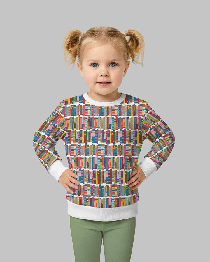 Rainbow Bookshelf Bamboo Crewneck Sweatshirt