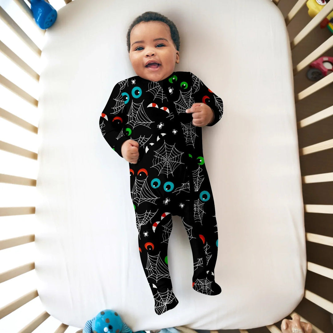 Glow In The Dark Creepy Spiderweb Convertible Zippy - Zumbamboo