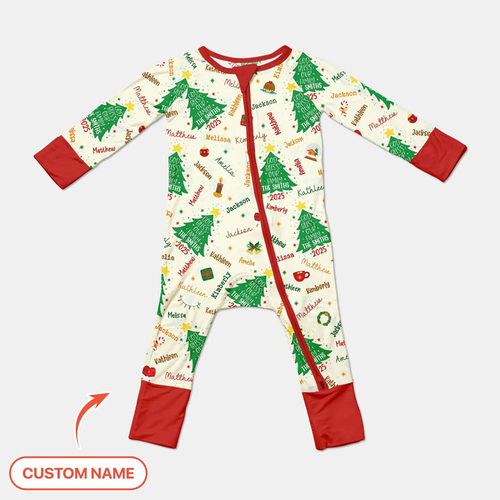 God Bless Our Family Custom Name Convertible Zippy - Zumbamboo