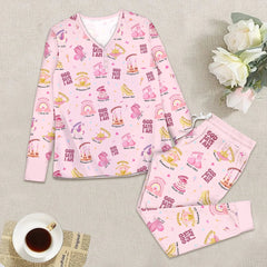 God Say I am Women's Pajama Set , God Say I am Women's Pajama Set - S / Pink