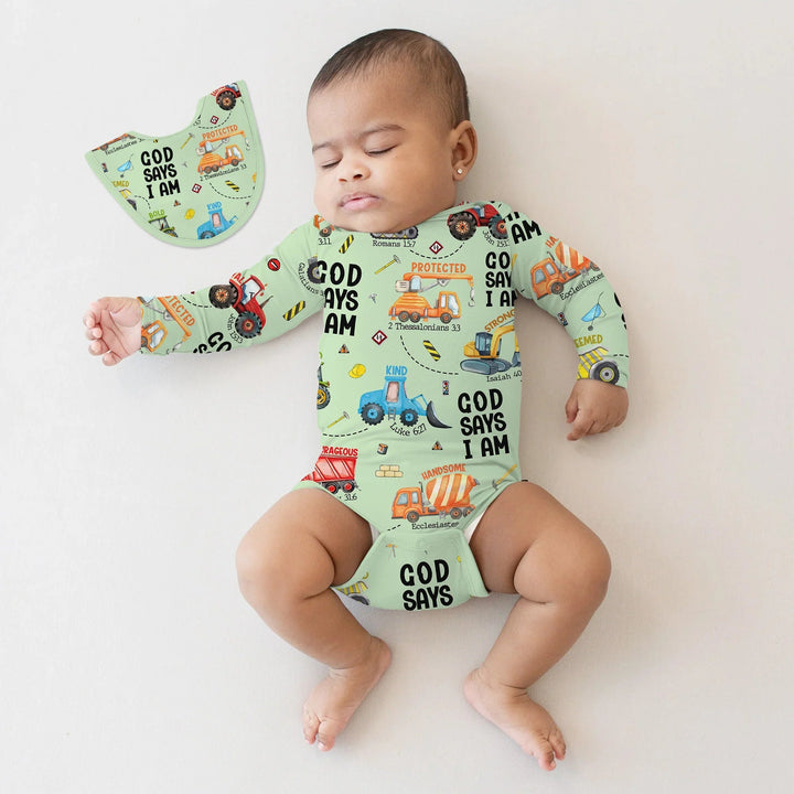 God Says I Am Boy BodySuit - Zumbamboo