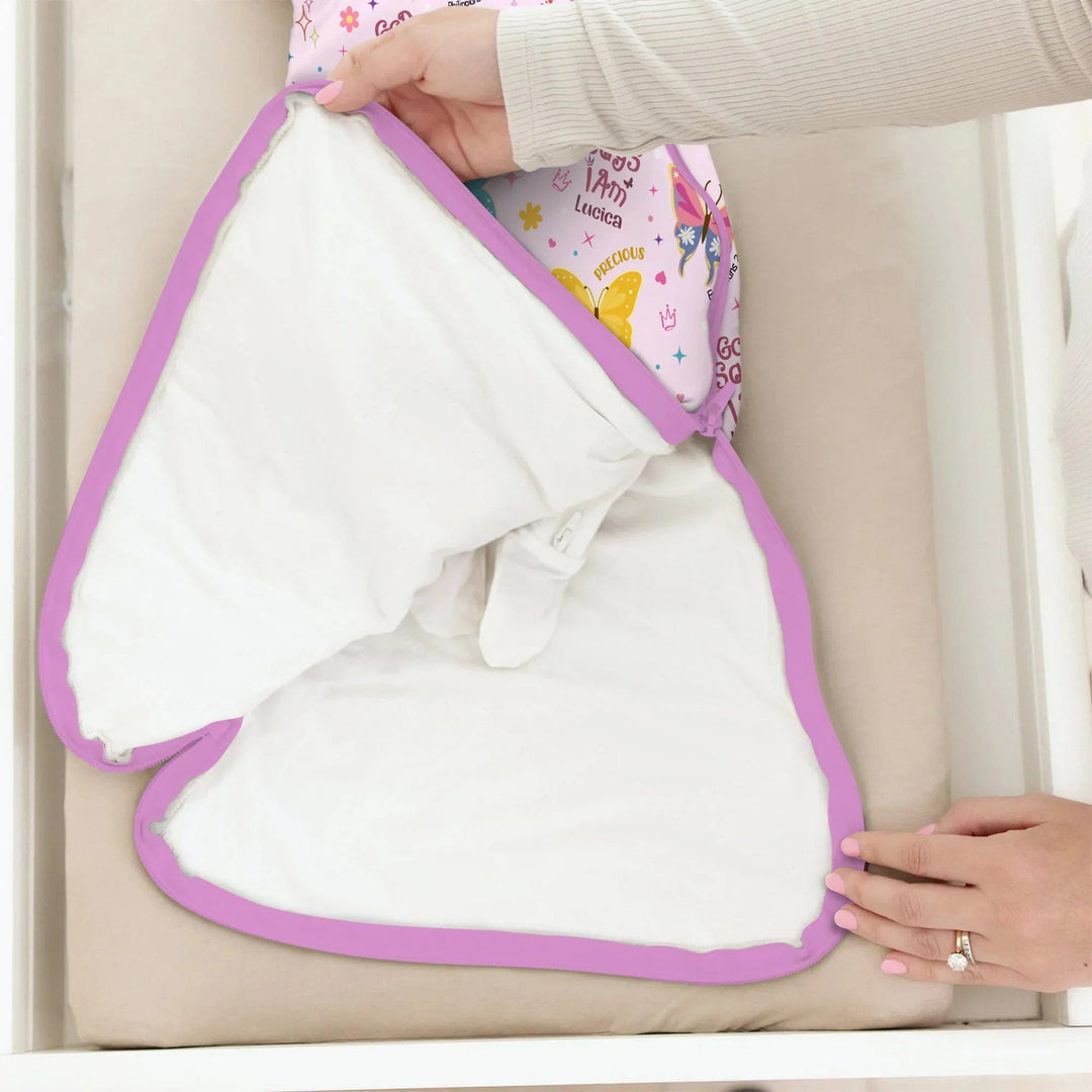 God Says I Am Custom Name Girl Sleep Bag 1.0 - Zumbamboo