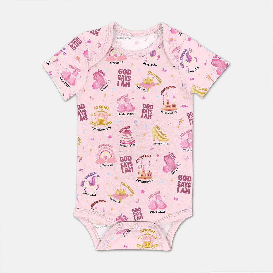 God Says I Am Girl BodySuit - Zumbamboo