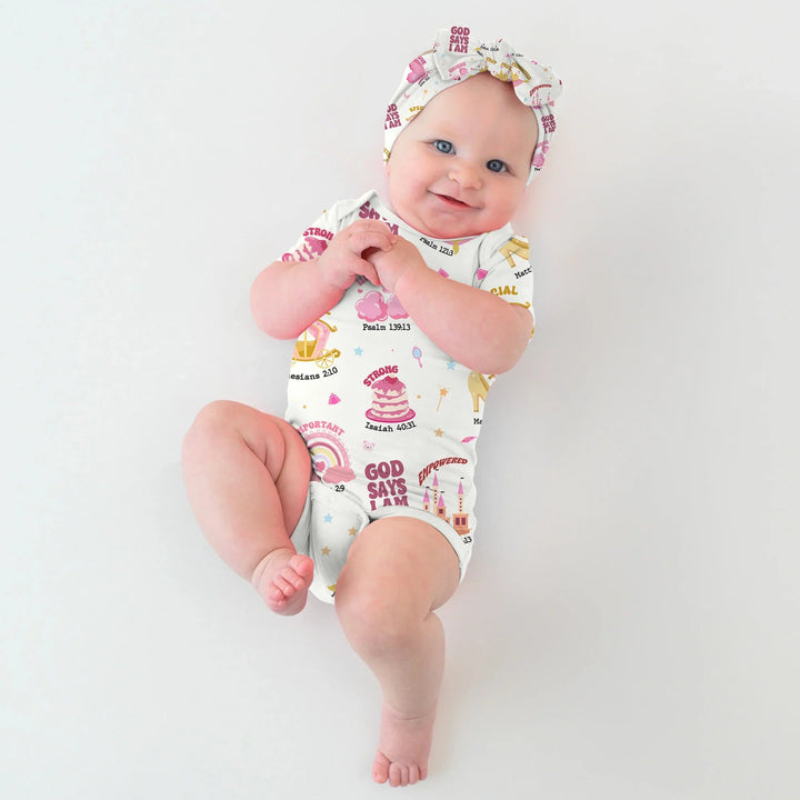 God Says I Am Girl BodySuit - Zumbamboo