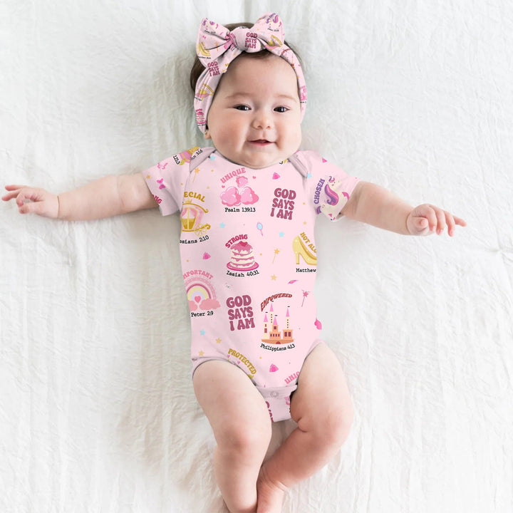 God Says I Am Girl BodySuit - Zumbamboo