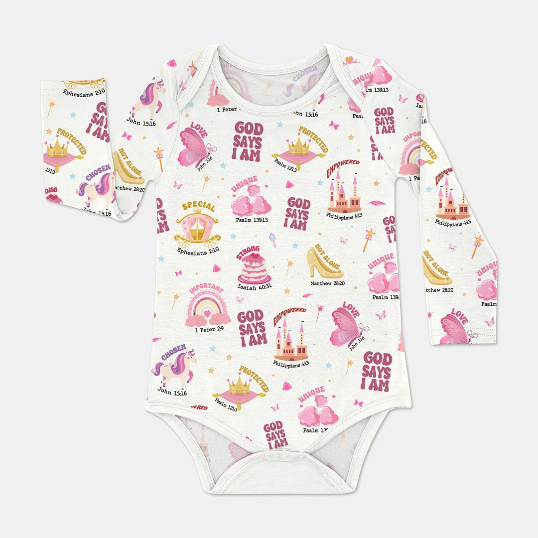 God Says I Am Girl BodySuit - Zumbamboo