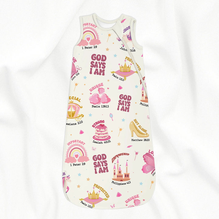 God Says I Am Girl Sleep Bag 1.0 TOG - Zumbamboo