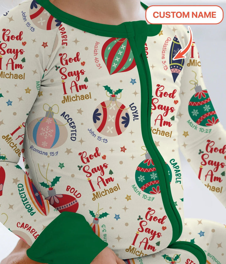 God Says I Am Joyful Christmas Convertible Zippy - Zumbamboo