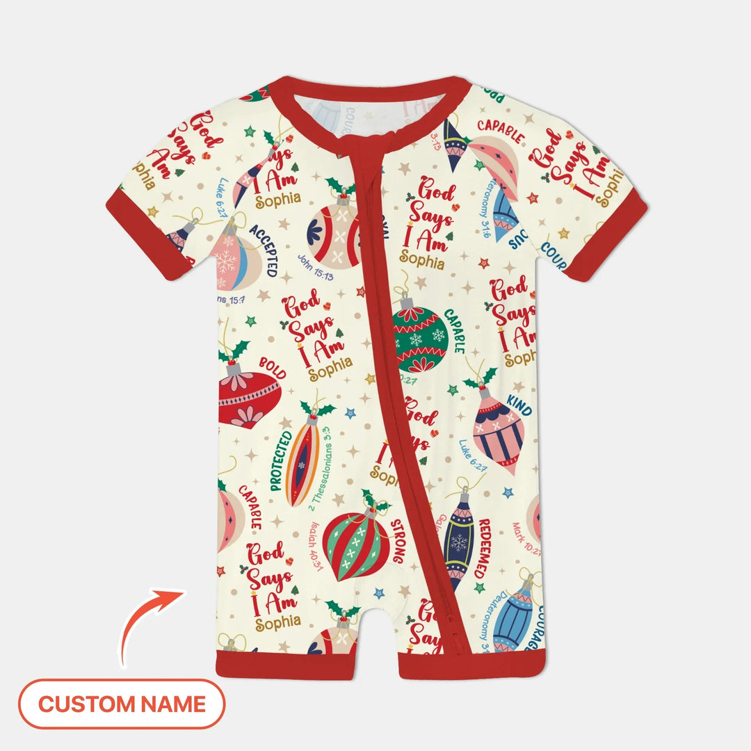 God Says I Am Joyful Christmas Shorty Zippy - Zumbamboo