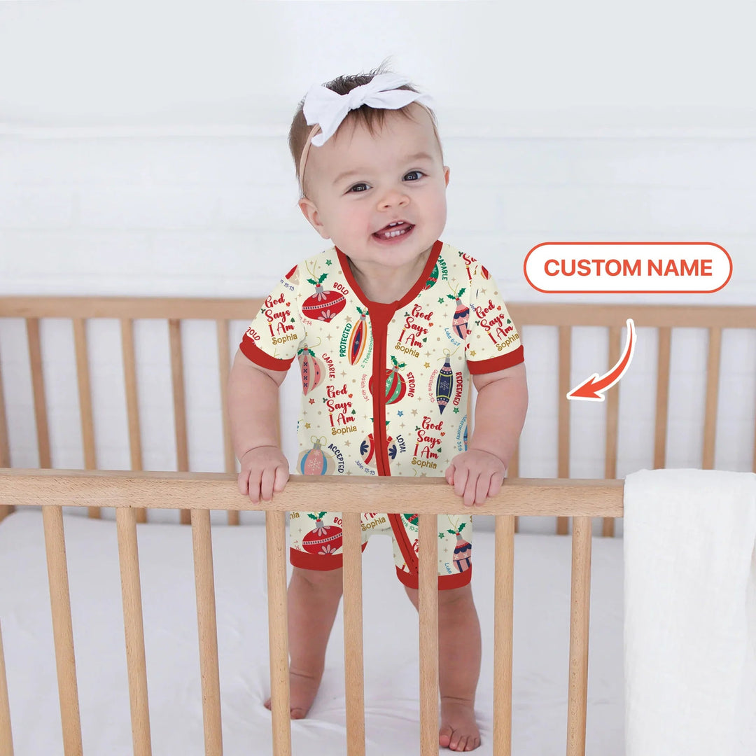 God Says I Am Joyful Christmas Shorty Zippy - Zumbamboo